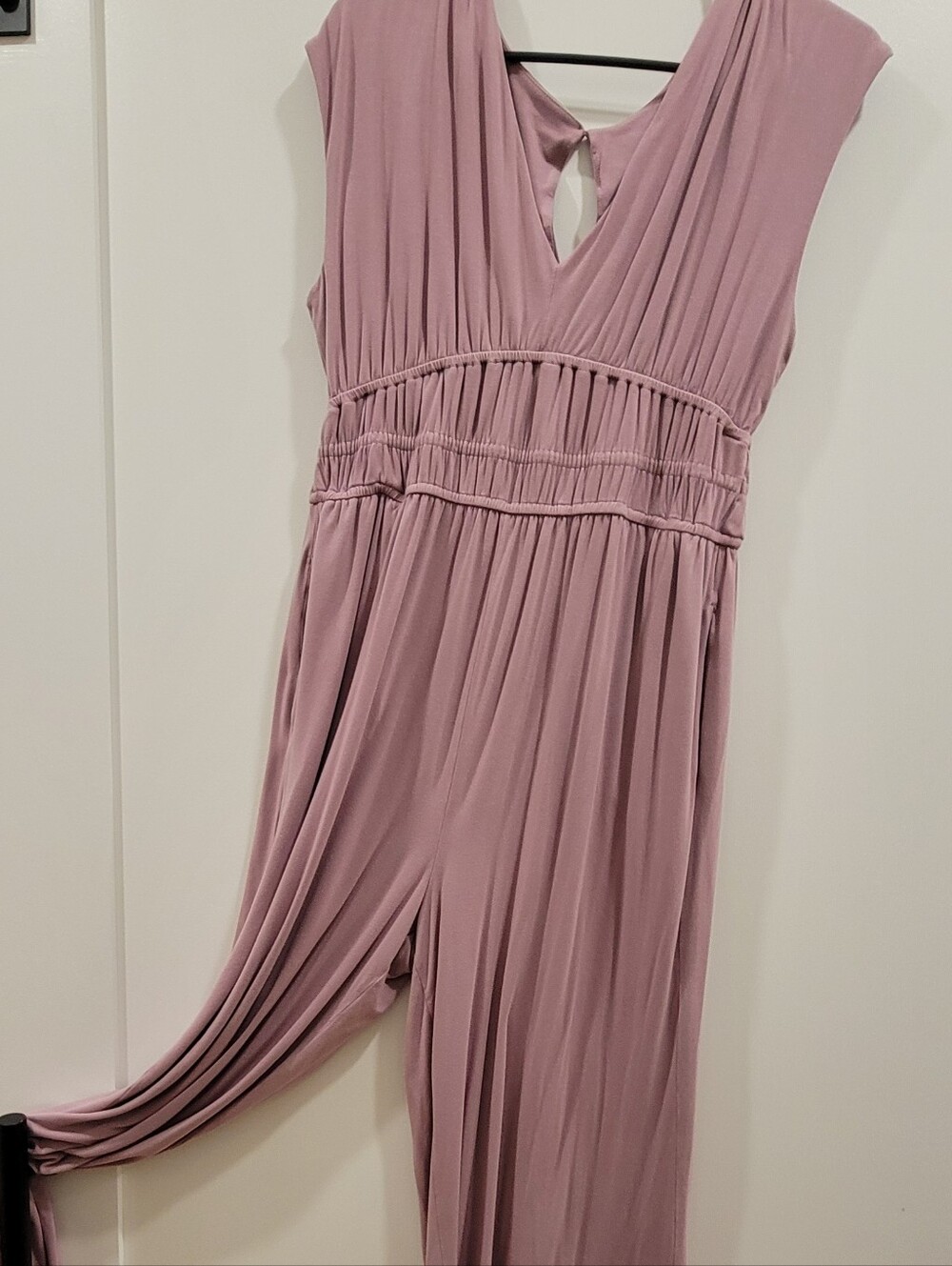 Wide Leg Jumpsuit In Light Purple - Picture 2 of 5